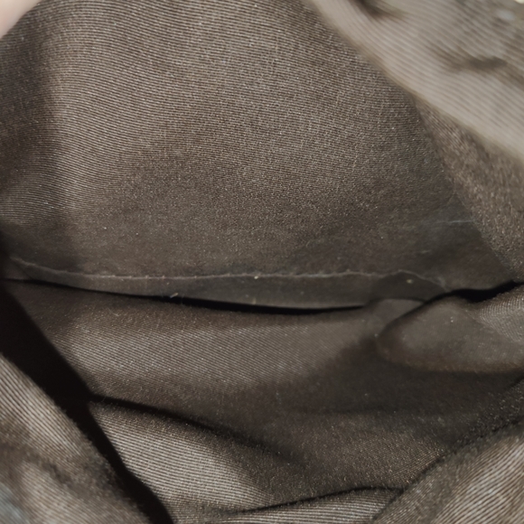 Coach Horse and Carriage Stagecoach Signature Purse cream and brown canvas - Picture 12 of 14